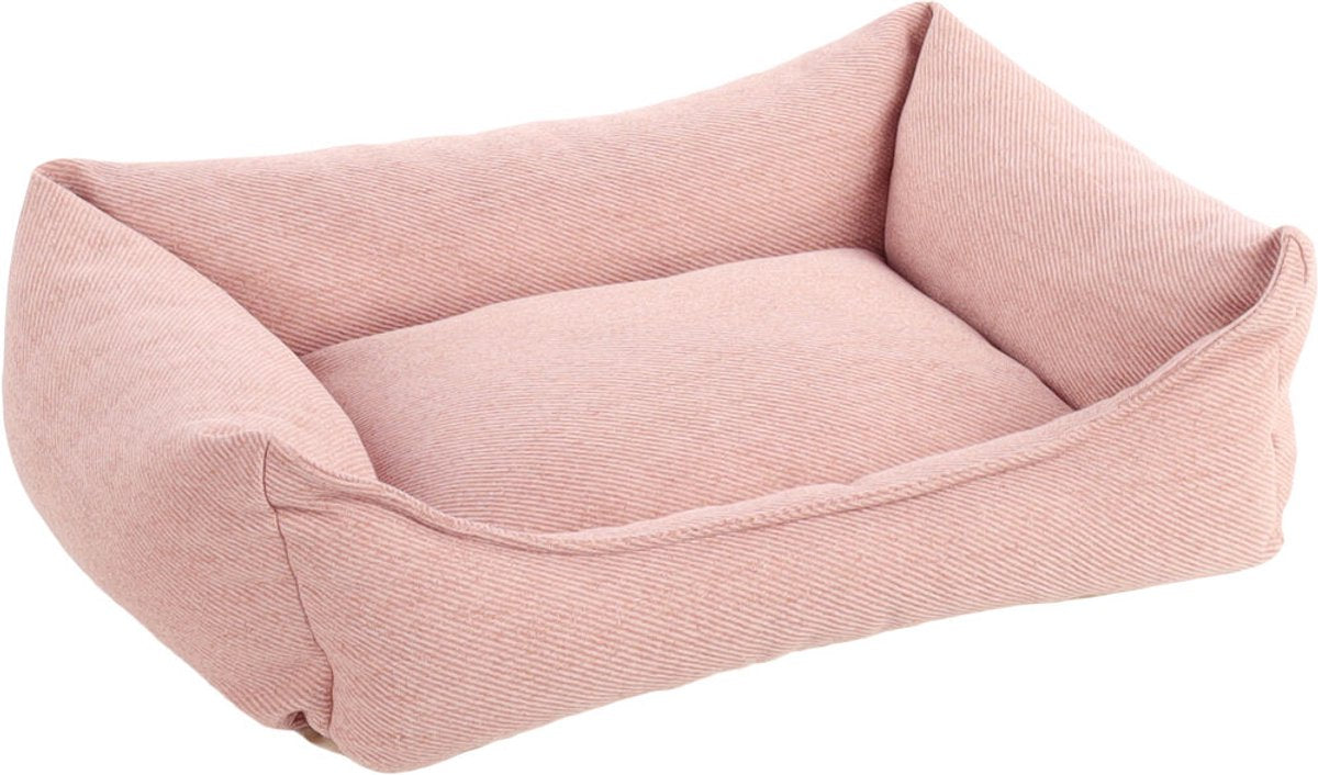 Lit orthopédique pour chien Flamingo - Lit orthopédique pour chien - Ligne Premium - Lit pour chien de luxe pur 65 x 50 x 20 cm - Mousse à mémoire de forme supplémentaire pour un confort maximal - Panier Baldar rose