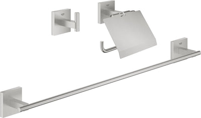Ensemble d'accessoires Grohe start cube - 3-en-1 - super acier (aspect acier inoxydable)