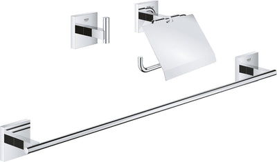 Grohe start cube ensemble d'accessoires 3-en-1 - chromé 41124000