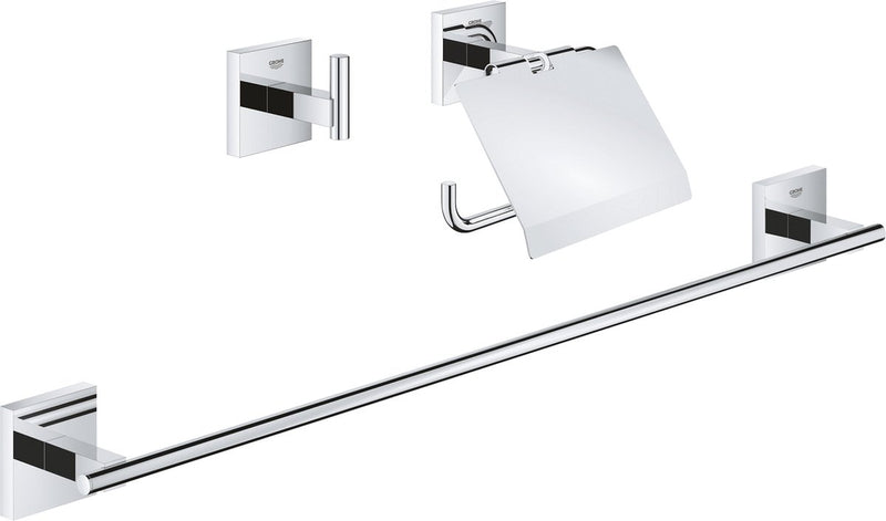 Grohe start cube ensemble d'accessoires 3-en-1 - chromé 41124000