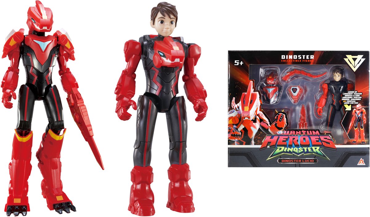 Dino étoile - 2 figurines en 1 - transformez vos robots - 22cm - lucio