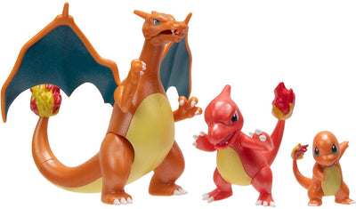 Figurine Jazwares Pokémon Evolution Multipacks - Charmander, Charmeleon Charizard