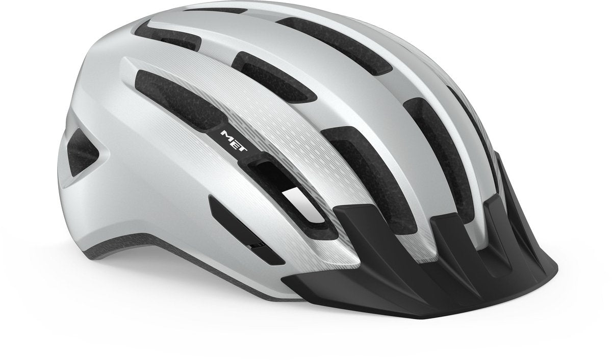 With Downtown mips casque de vélo hommes femmes - casque de vélo vélo de course adultes - vélo électrique - trekking - taille m l (58-61 cm) - blanc brillant (blanc)