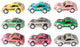 Turbo Racers Mini Rally Rally Fat Back Cars, 9e.