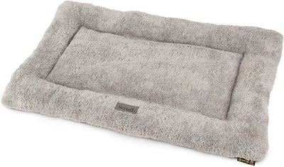 Coussin de banc douillet Scruffs - coussin doux pour chien - antidérapant - imitation daim - gris - l - 105 x 70 cm