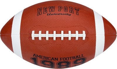 Ballon de football américain New Port - grand - marron noir blanc