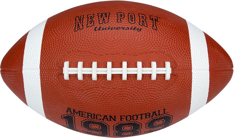 Ballon de football américain New Port - grand - marron noir blanc
