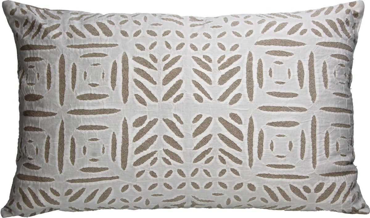 Coussin collection Hd coton ivoire 60x40cm