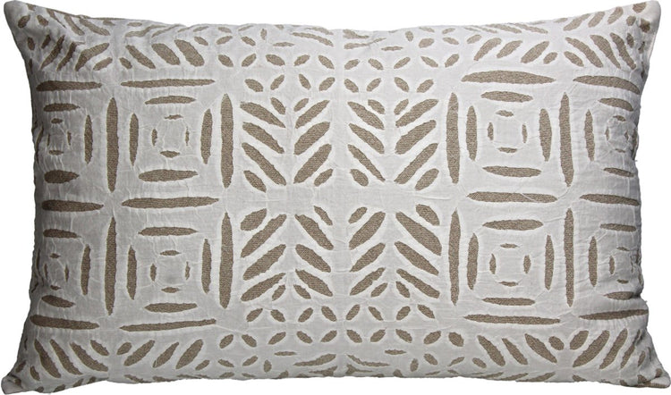 Coussin collection Hd coton ivoire 60x40cm