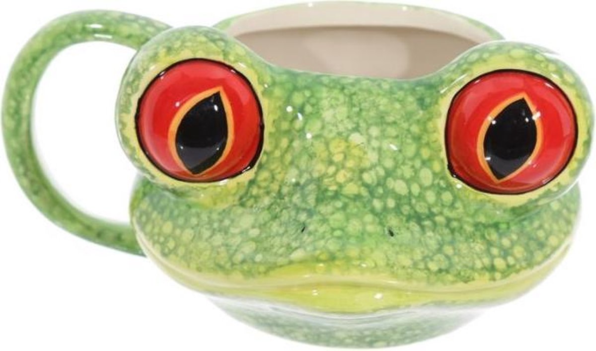 Tasse en céramique en forme de grenouille d'arbre