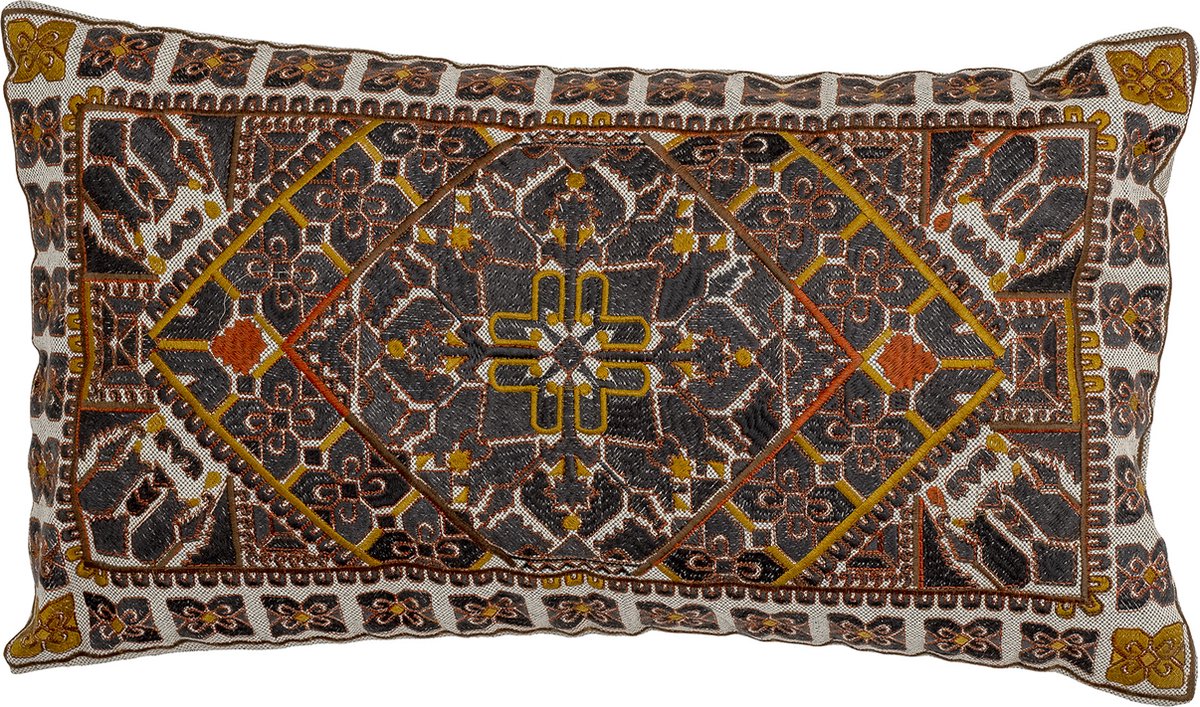 Bloomingville coussin emalie, marron, coton