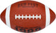 Ballon de football américain New Port - grand - marron noir blanc