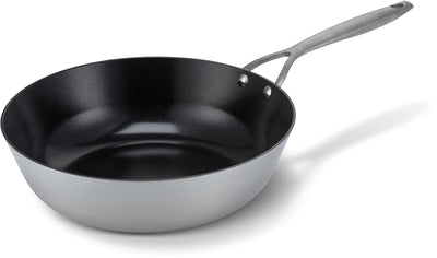 Poêle wok Brabantia Dusk ø 28 cm - 100% sans PFA - revêtement antiadhésif en céramique - poêle à induction - passe au lave-vaisselle et au four - gris
