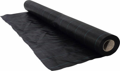 Nature - toile de sol - 2,1 x 25m - 100 g m² - noir - toile anti-racines