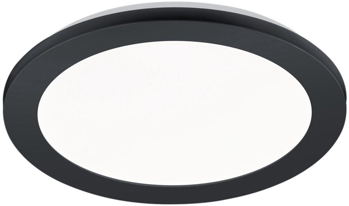 Rl live your light reality camillus - plafonnier - salle de bain - noir - step dim - 26cm