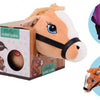 Tête de cheval de cheval houx marron clair avec élastique