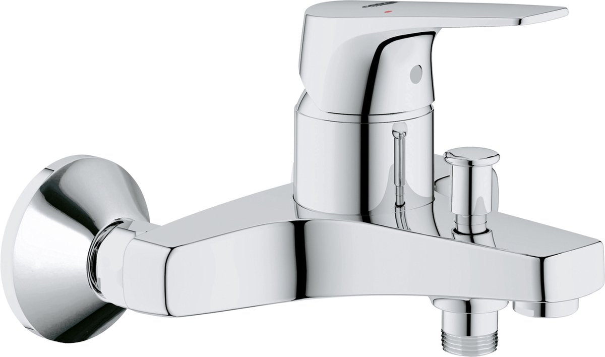 Robinet de bain Grohe quickfix start flow - avec inverseur et raccords - chrome
