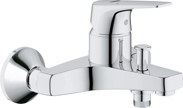 Robinet de bain Grohe quickfix start flow - avec inverseur et raccords - chrome