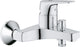 Robinet de bain Grohe quickfix start flow - avec inverseur et raccords - chrome