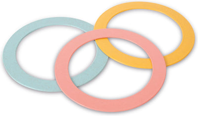 Anneaux de jonglage Bs Toys - lot de 3 anneaux - jonglerie - jouets actifs - bioplastique - convient à partir de 8 ans