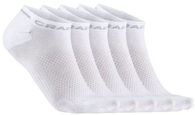 Craft active Shaftless sock lot de 5 chaussettes de sport unisexes - blanc
