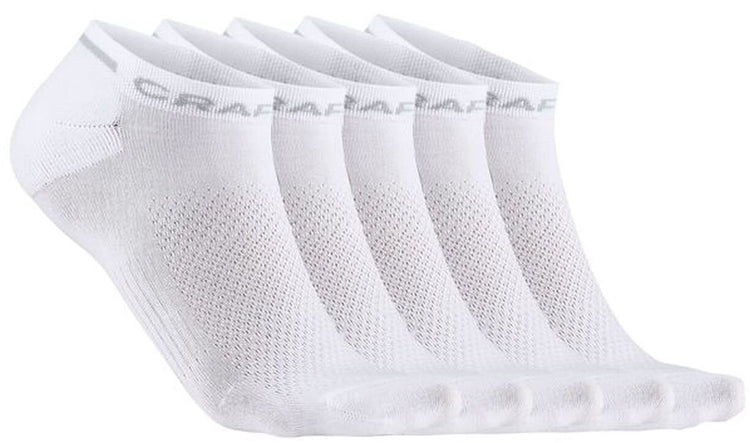 Craft active Shaftless sock lot de 5 chaussettes de sport unisexes - blanc