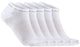 Craft active Shaftless sock lot de 5 chaussettes de sport unisexes - blanc