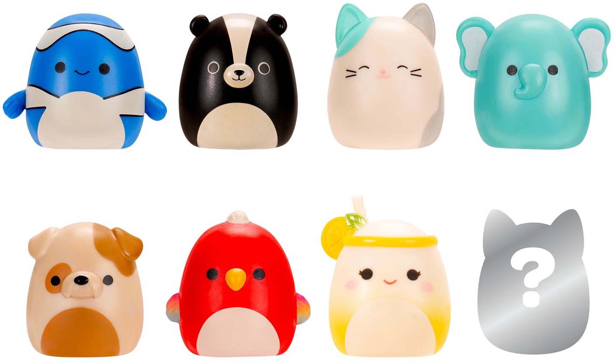 Squishmallows Jazwares - figurines squish-a-longs style 4 - 8 pcs.