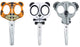 Vaessen creative • set de ciseaux pour enfants tigre koala panda 3 pcs.
