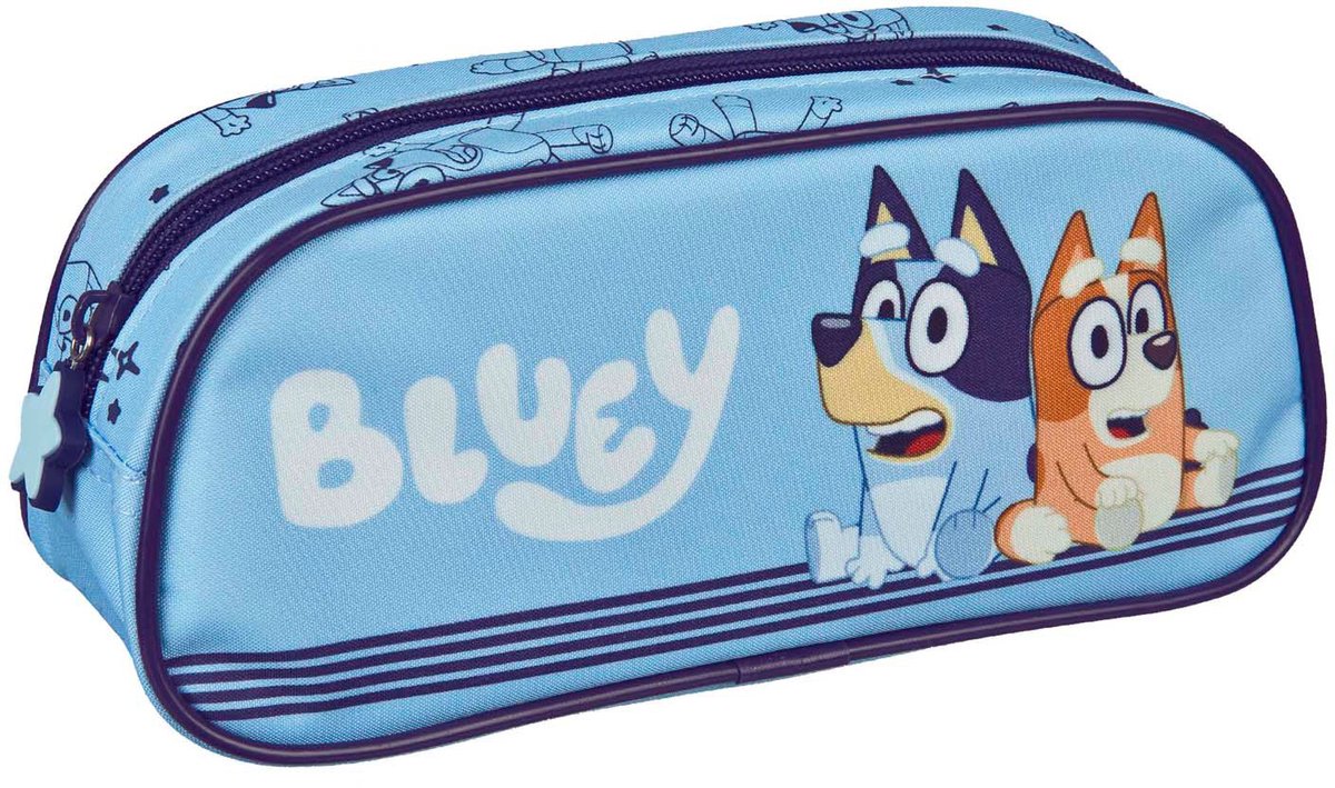 Trousse bleutée