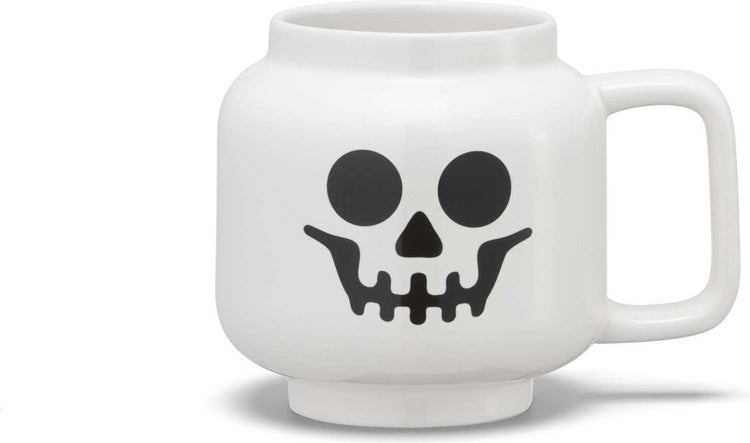 Lego - mug en céramique tête squelette 530 ml - céramique - blanc