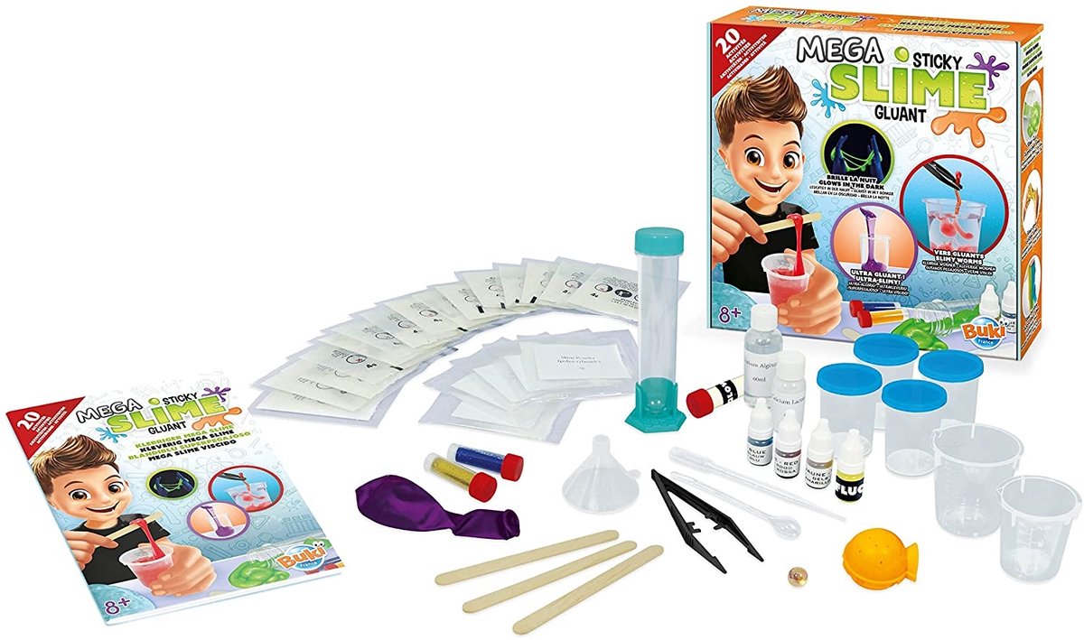 Buki france buki - méga slime - coffret d'expérimentation