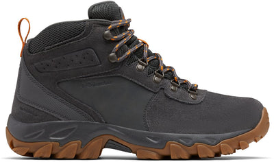 Chaussures de randonnée Columbia Newton Ridge™ Plus II Suede WP pour hommes - Gris foncé, Gold Amber