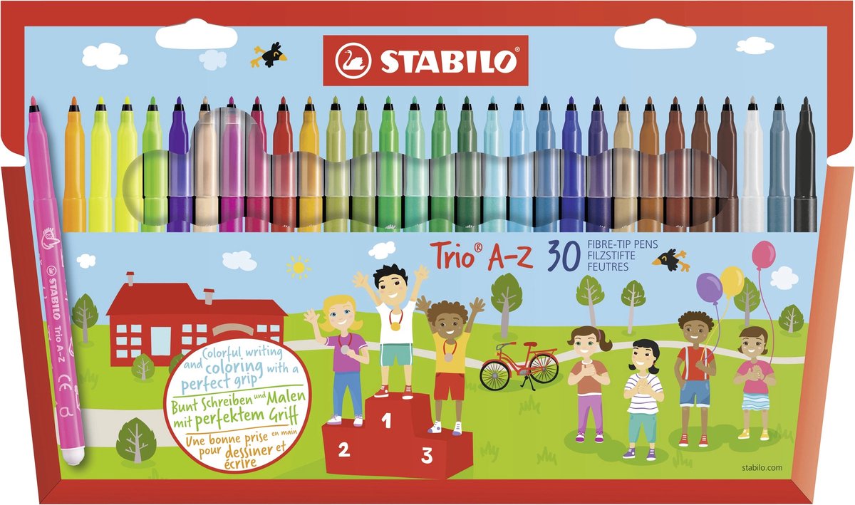 STABILO TRIO A-Z FEETSTIFTS, 30e.
