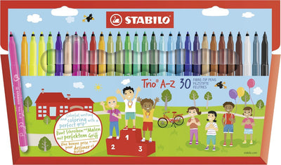 STABILO TRIO A-Z FEETSTIFTS, 30e.