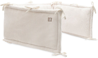 Tour de lit bébé Jollein - 180x30cm - coton - côtes nuageuses - flocons d'avoine