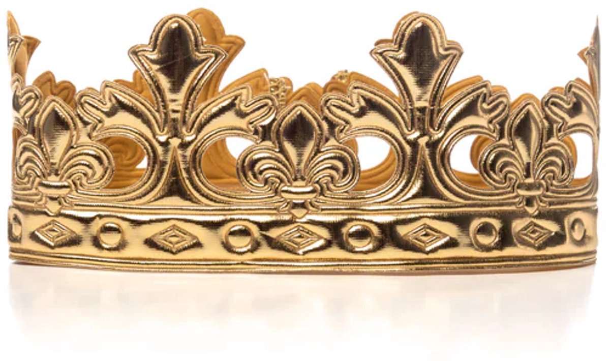 Petites aventures - couronne princière or - couronne enfant douce