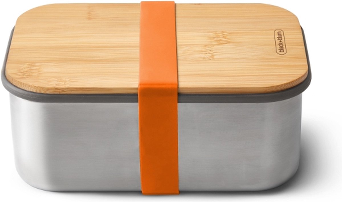 Boîte à pain en acier inoxydable Black Blum black+blum - 1,25 l - orange