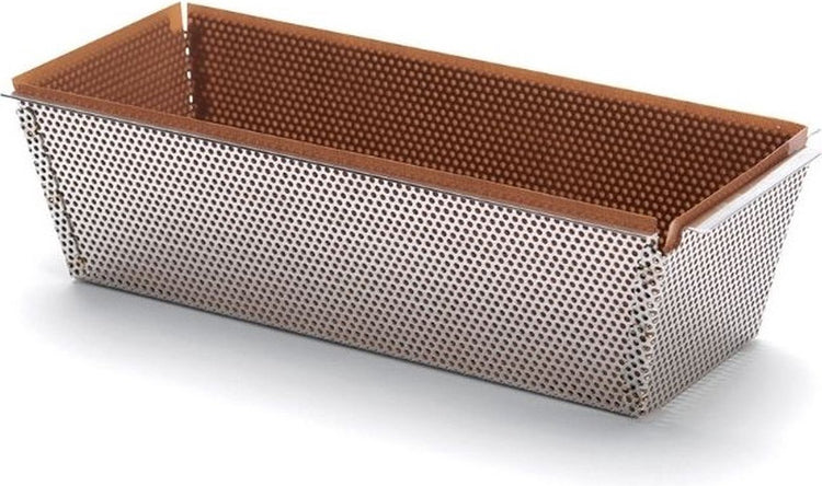 Moule à cake perforé à fond amovible Debuyer de Buyer - Inox - 26 cm