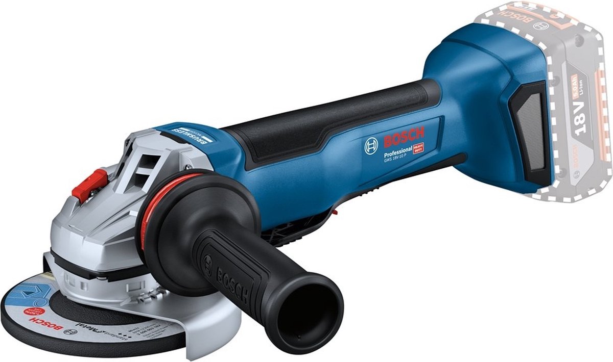 Meuleuse d'angle à batterie Bosch blue gws 18v-10 p | 125 mm | en boîte - 06019j4100