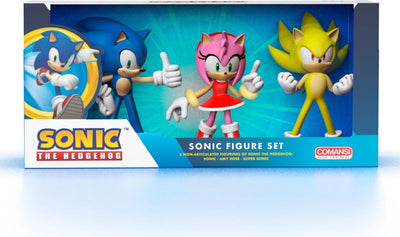 Comansi Sonic le hérisson - 3 figurines en coffret cadeau - 10 cm