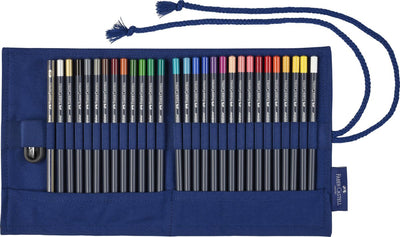 Faber Castell Faber Castell FC-114752 Rouleau avec 27 crayons de couleur Goldfaber, 1 crayon Sharper et 1 crayon Goldfaber 4B
