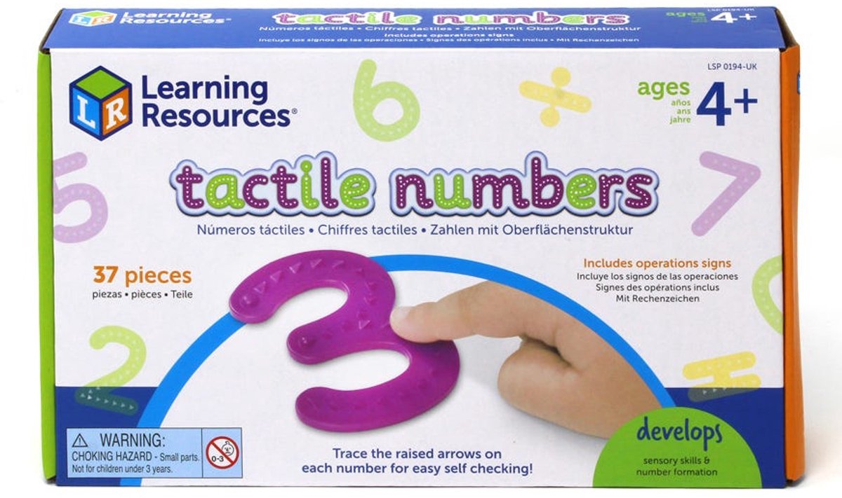 Ressources d'apprentissage chiffres et opérations tactiles - 3+