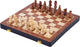 Jeu d'échecs bois pliant en bois de cendres