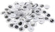 Creativ company yeux écarquillés, à coudre, taille 10 mm, 50 paires, 100 pièces, 1 sachet