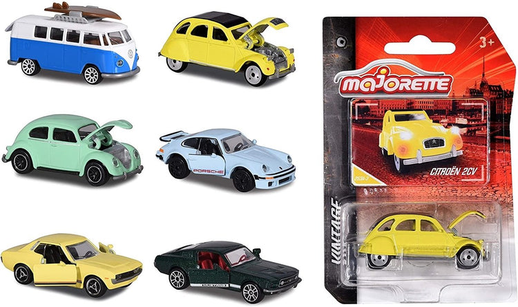 Voiture miniature moulée vintage Majorette 7,5 cm assortie