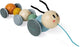 Janod - doux cocon - figurine à tirer en bois - chenille