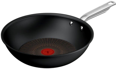 Expérience Tefal - poêle wok - 28 cm - noyau fusion - revêtement antiadhésif - induction - convient pour une utilisation avec des spatules métalliques