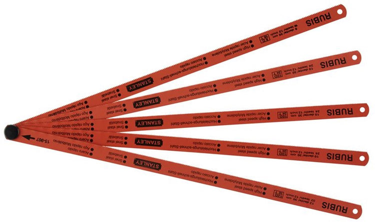 Stanley hand tools lame de scie à métaux 300mm - mix (carte de 5 pièces) - 0-15-900