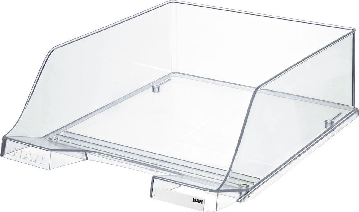 Corbeille à courrier Han xxl cristal, transparent